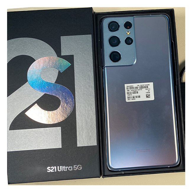 99% New Original 2nd Hand Mobile Phones Used S21 Ultra 128/512G Wholesale Unlocked 5G Smartphones For Samsung Galaxy S21 Ultra